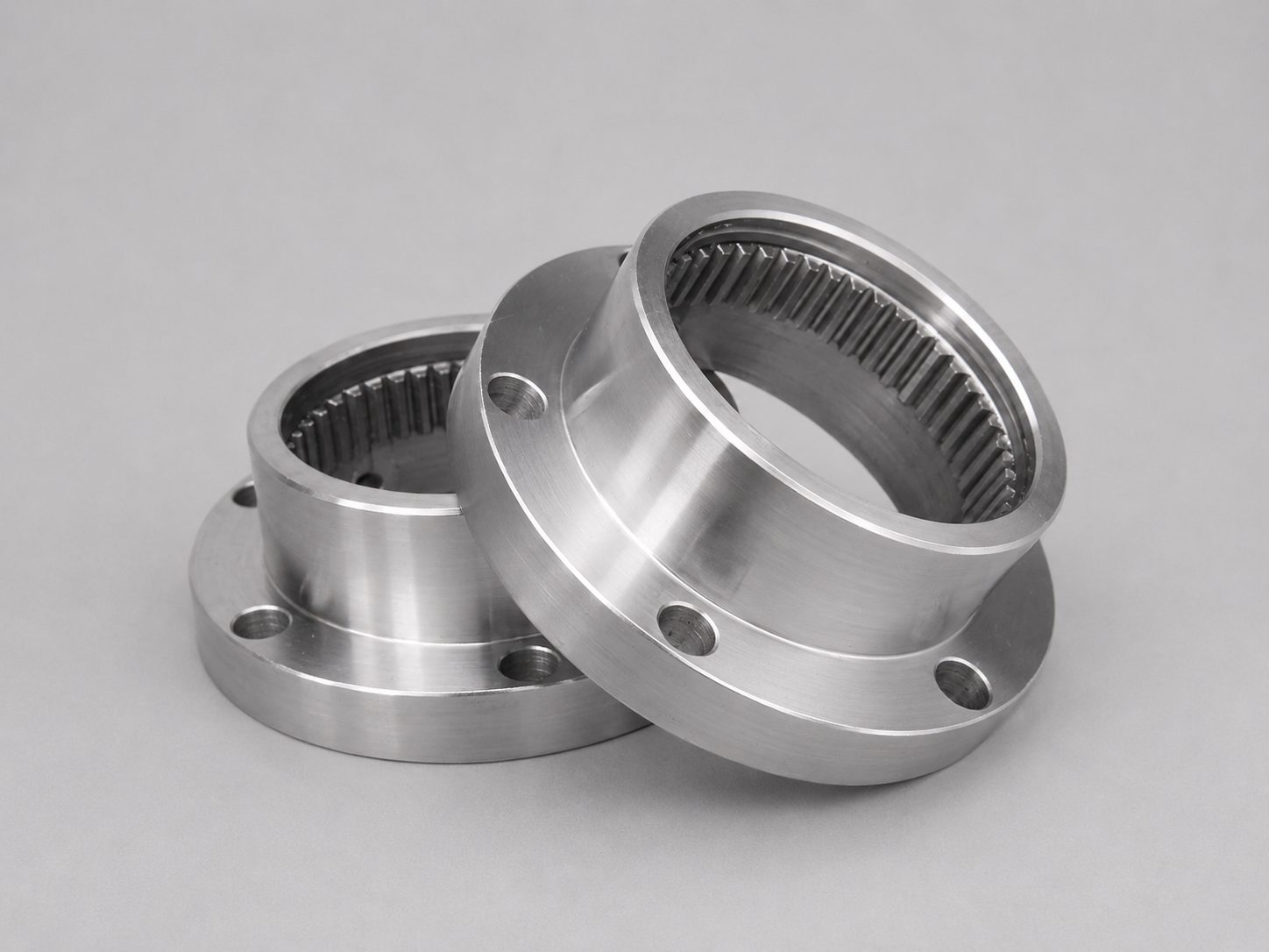 Flanged and splined housings